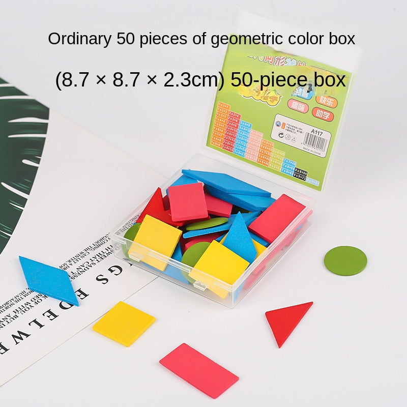 GeoSmart Wooden Geometry Puzzle Set