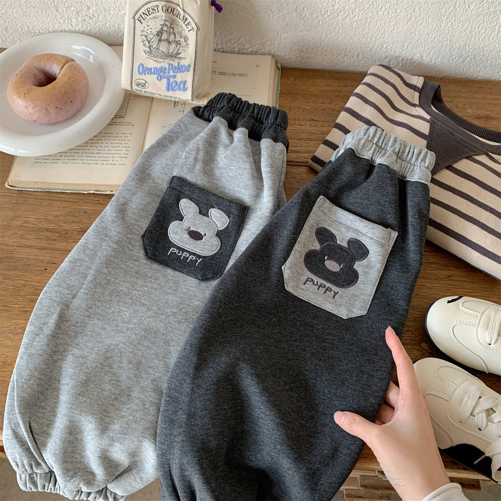 Little Bear Splicing Baby Knitted Leg Tights