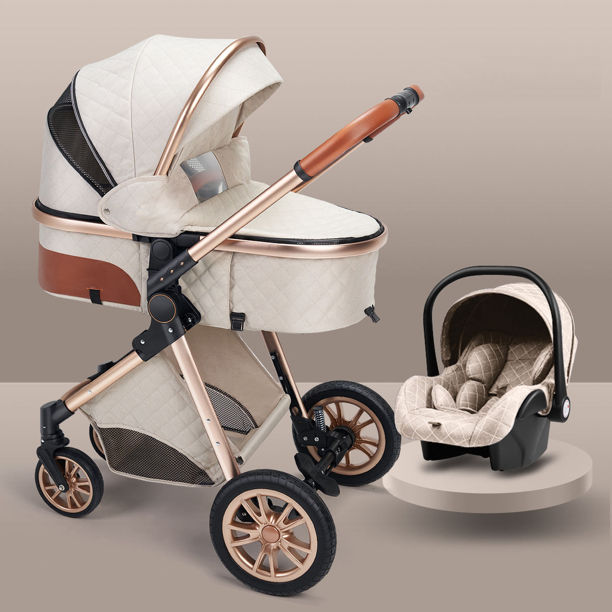 High-Landscape 2-Way Foldable Baby Stroller