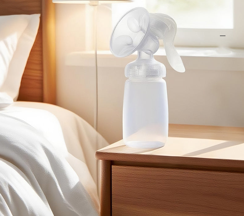 High-Suction Manual Breast Pump with 150ml Bottle