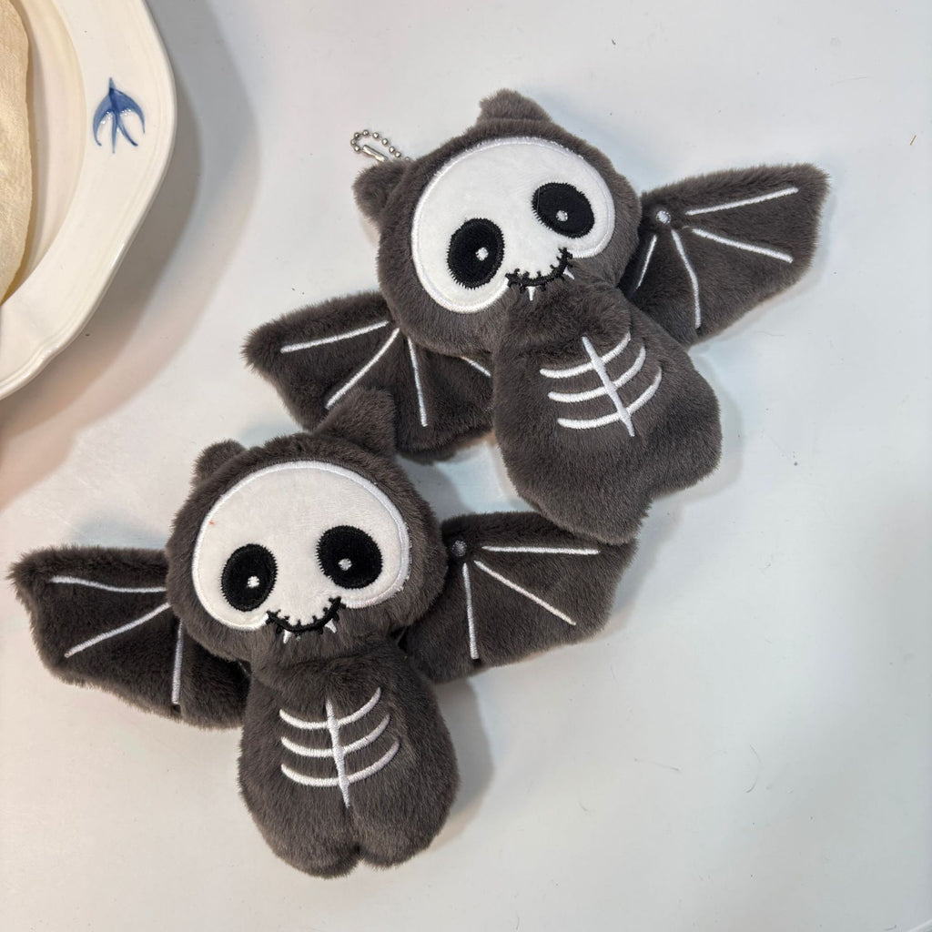 Halloween Cute Devil Bat Plush Keychain Pendant