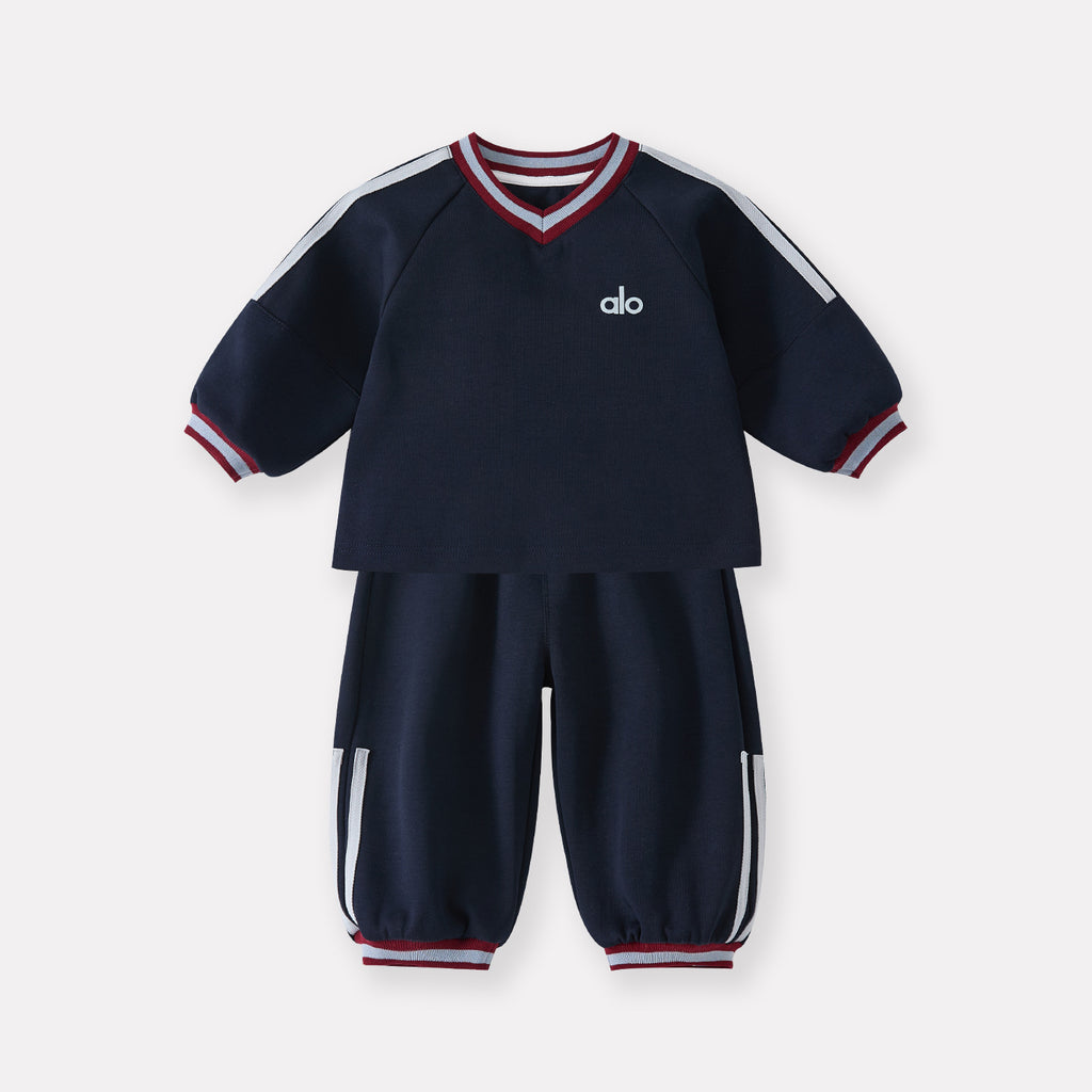 Toddler Boys Ribbon Sport Two-Piece Outfit Set