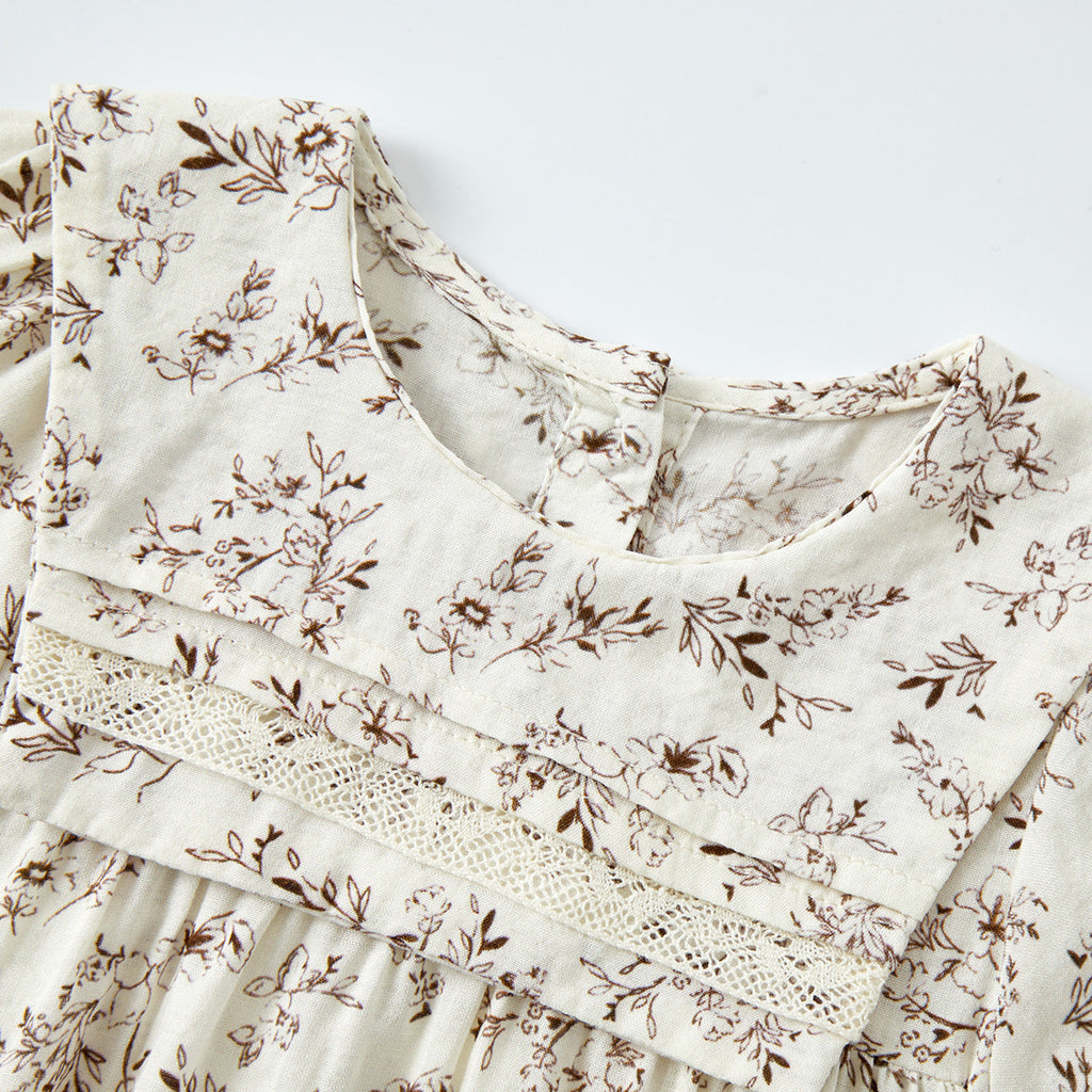 Infant Floral Romper Baby Girl Lightweight Cotton Summer Onesie