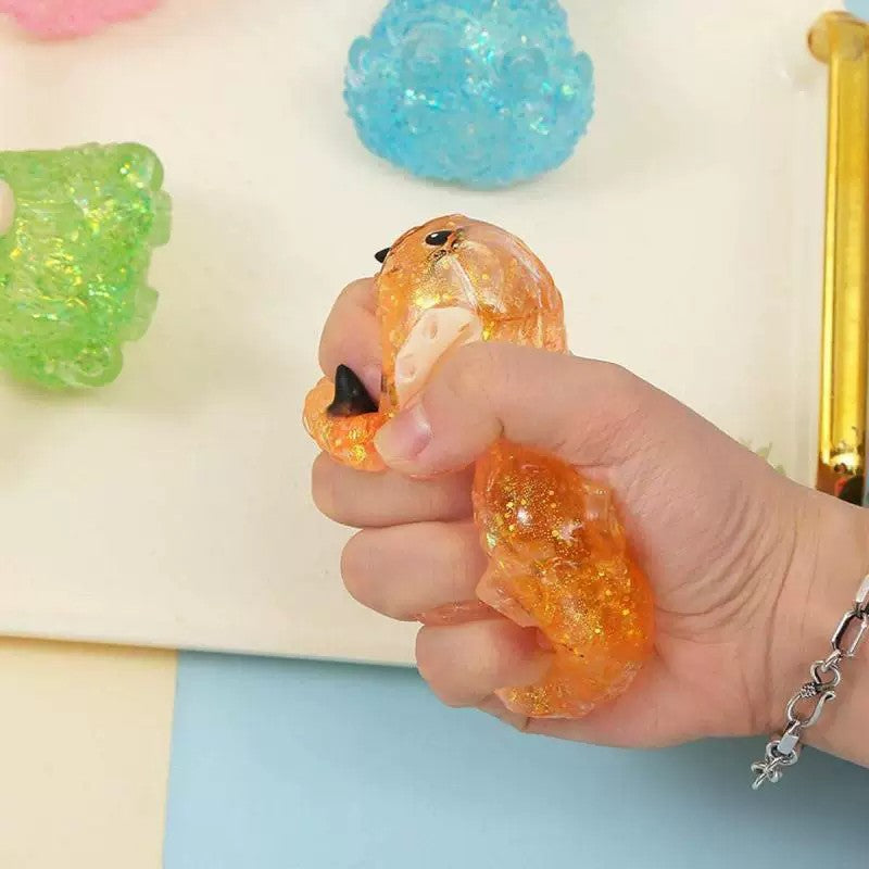 Glitter Highland Cow Sensory Squishy Toy