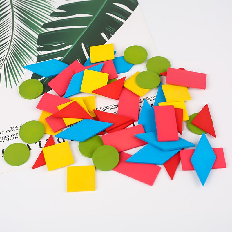 GeoSmart Wooden Geometry Puzzle Set