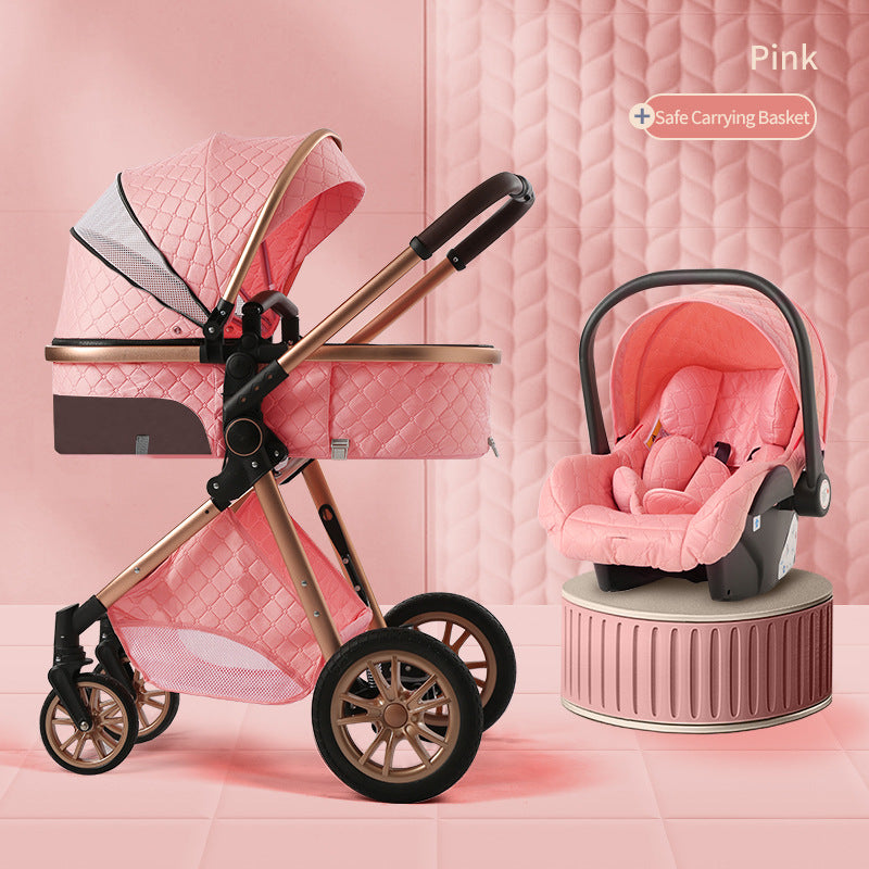 High-Landscape 2-Way Foldable Baby Stroller