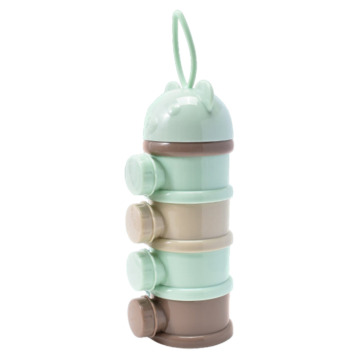 4-Layer Portable Baby Formula Dispenser and Snack Container