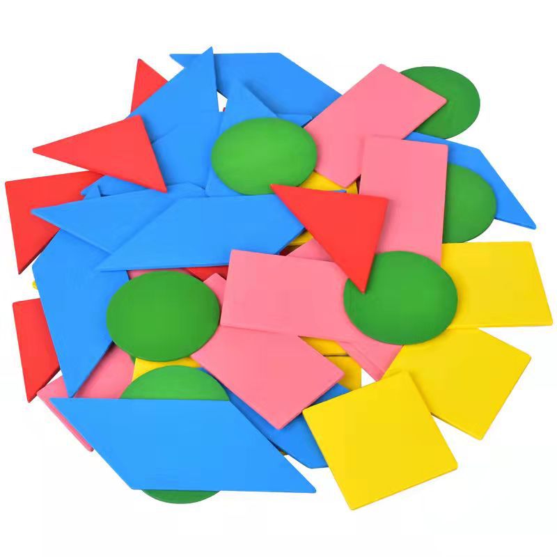 GeoSmart Wooden Geometry Puzzle Set
