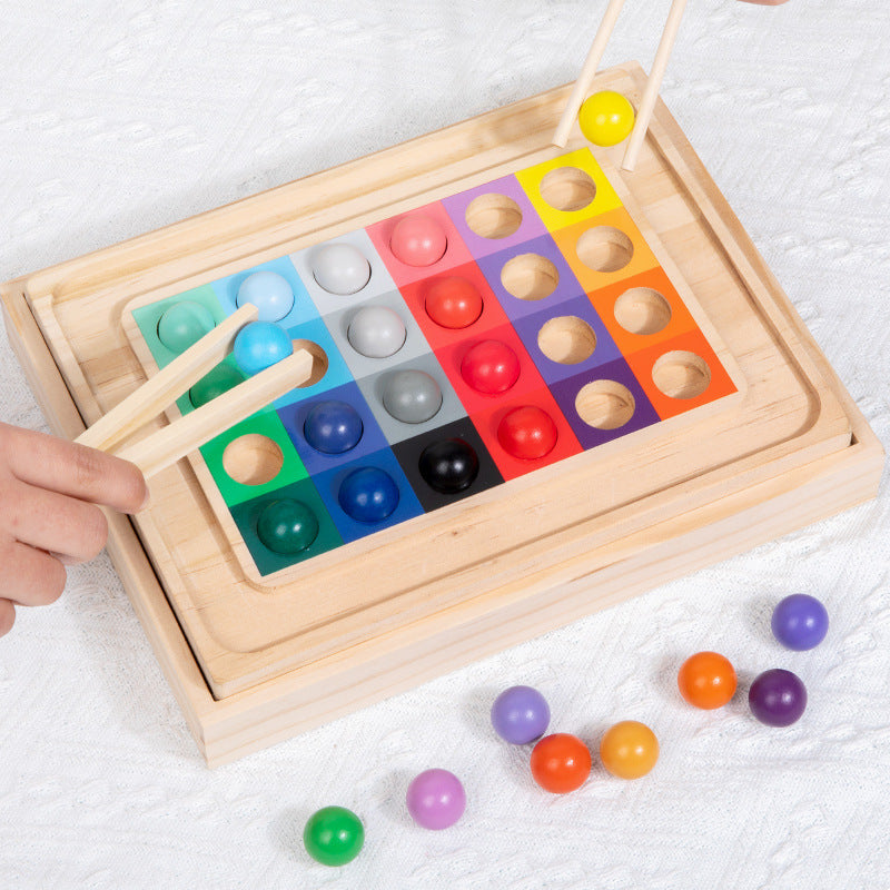 Children's Cognitive Color Gradient Matching Bead Puzzle Toy
