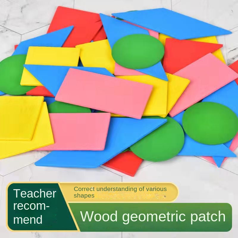 GeoSmart Wooden Geometry Puzzle Set