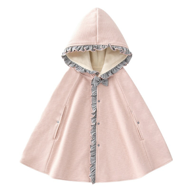 Rosalie™ Warm Hooded Cape Coat for Girls.
