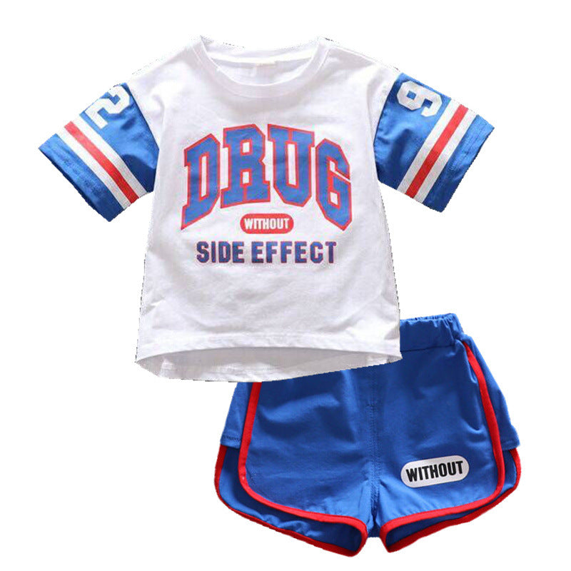 Little Hoops Kids Cotton Basketball T-Shirt & Shorts Set