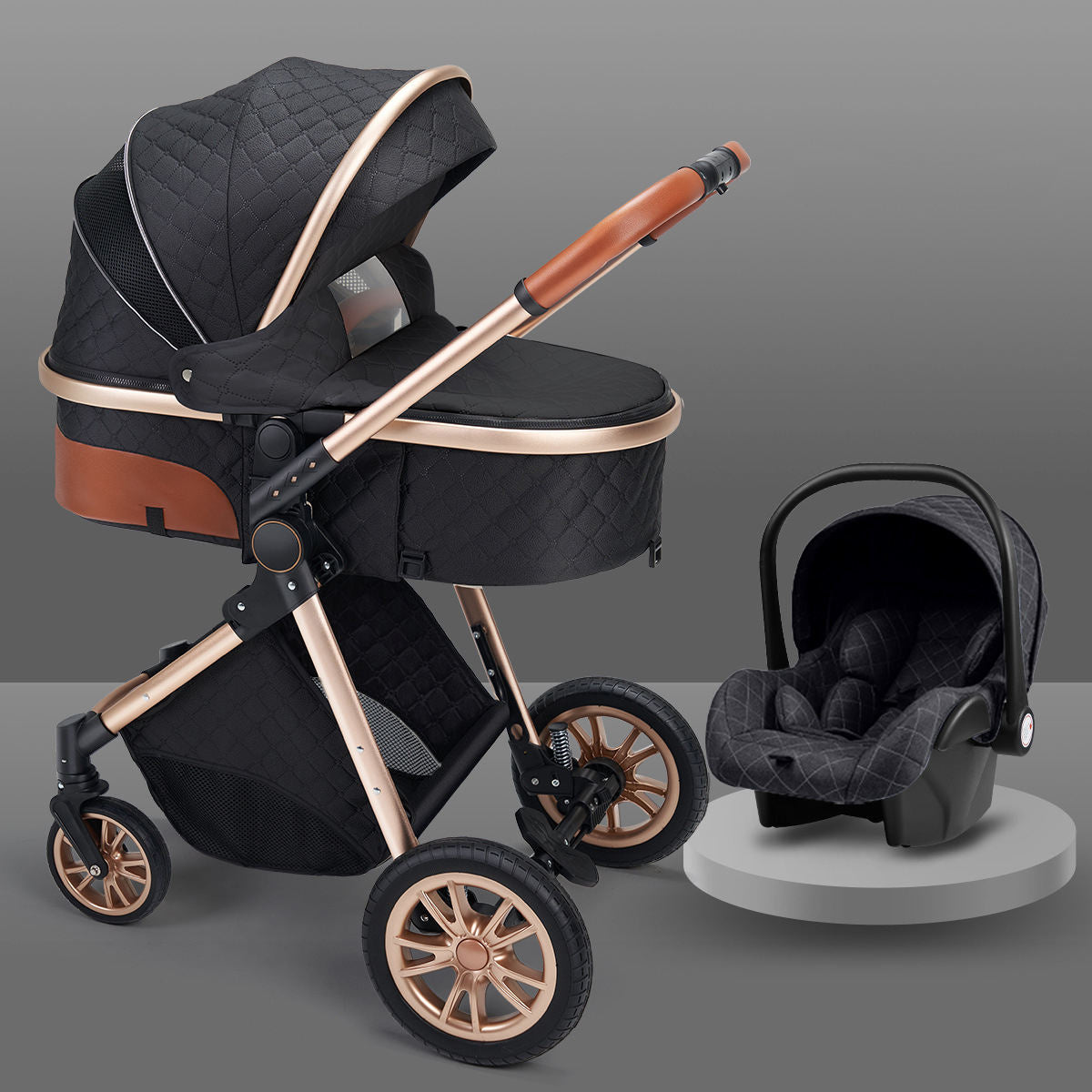 High-Landscape 2-Way Foldable Baby Stroller