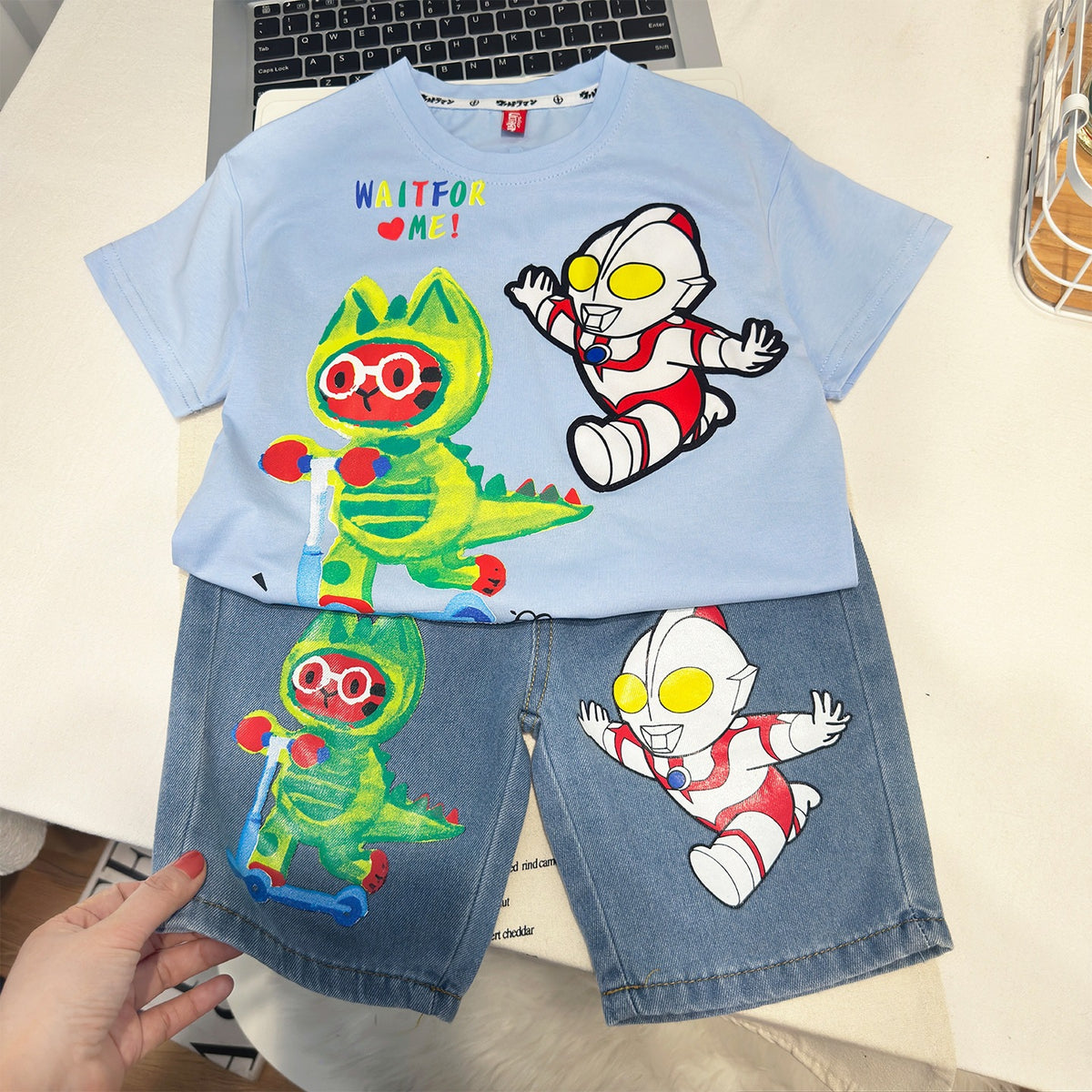 Boys' Cool Summer Short Sleeve Two-Piece Set