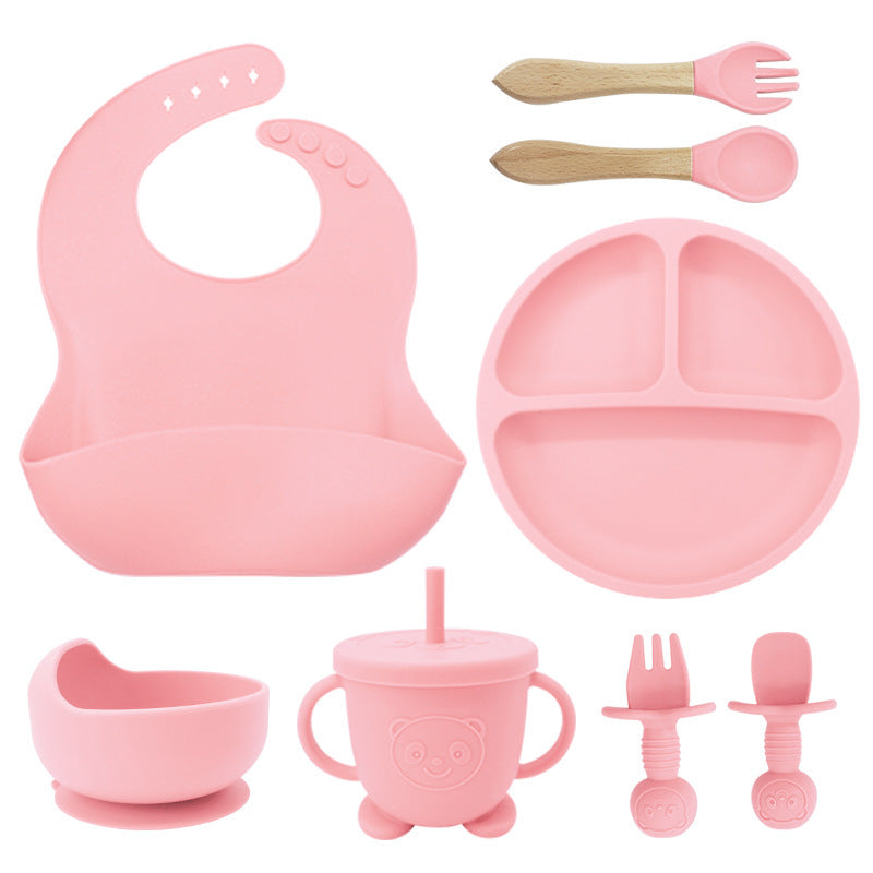 8-Piece Baby Silicone Feeding & Tableware Set