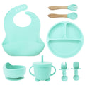8-Piece Baby Silicone Feeding & Tableware Set