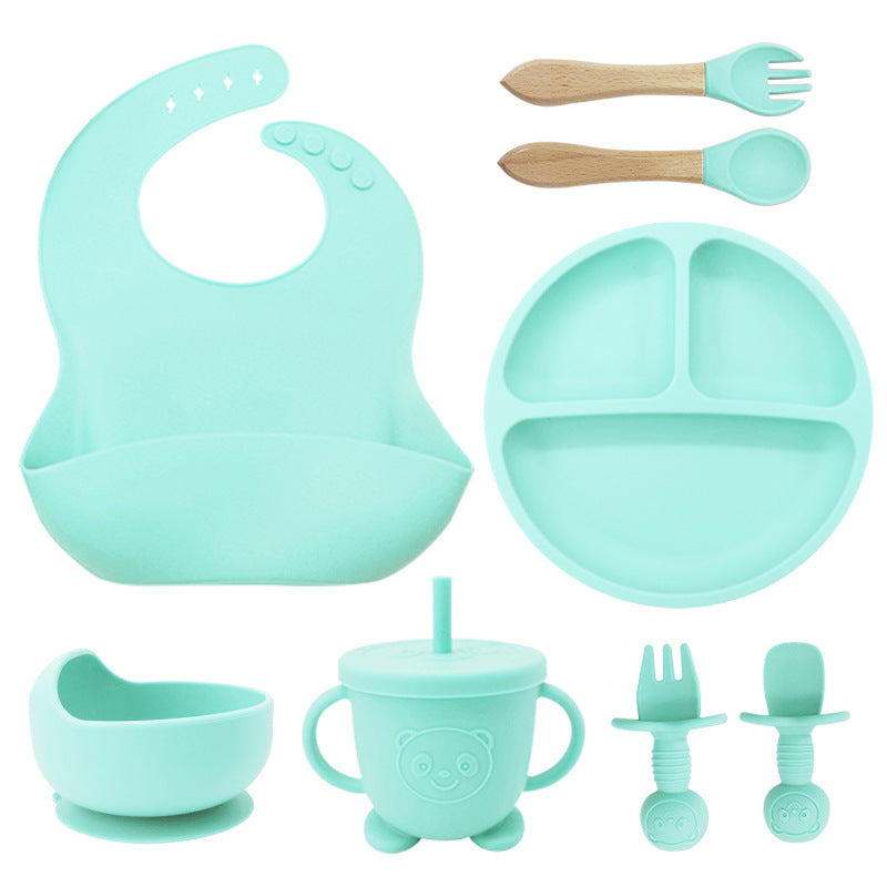 8-Piece Baby Silicone Feeding & Tableware Set