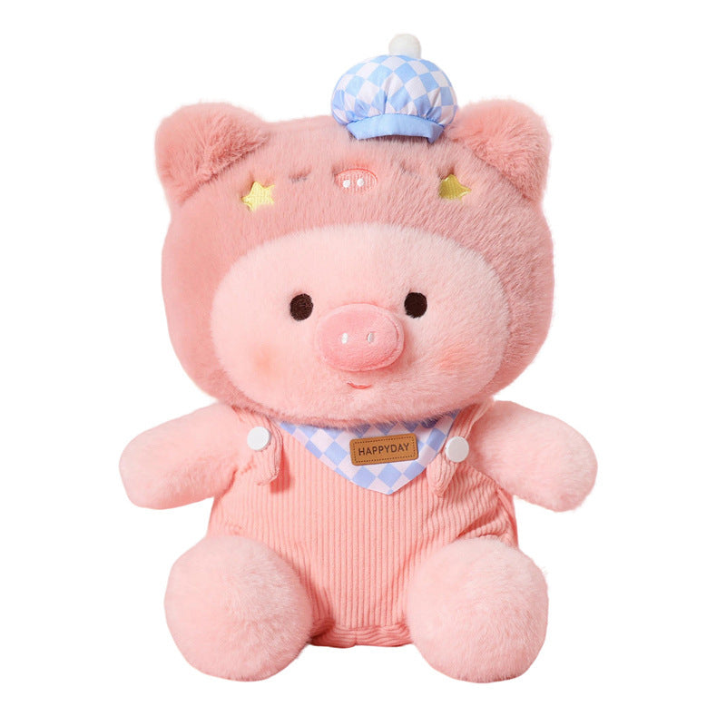 Overalls Star Pig Plush Toy