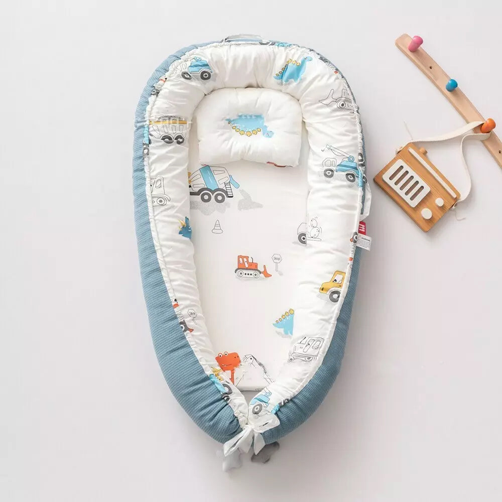 Portable Foldable Baby Crib with Removable & Washable Design