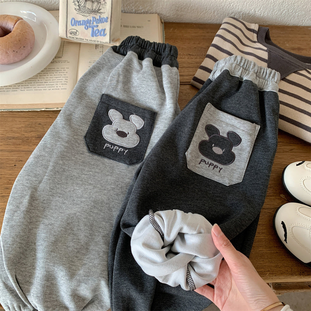 Little Bear Splicing Baby Knitted Leg Tights