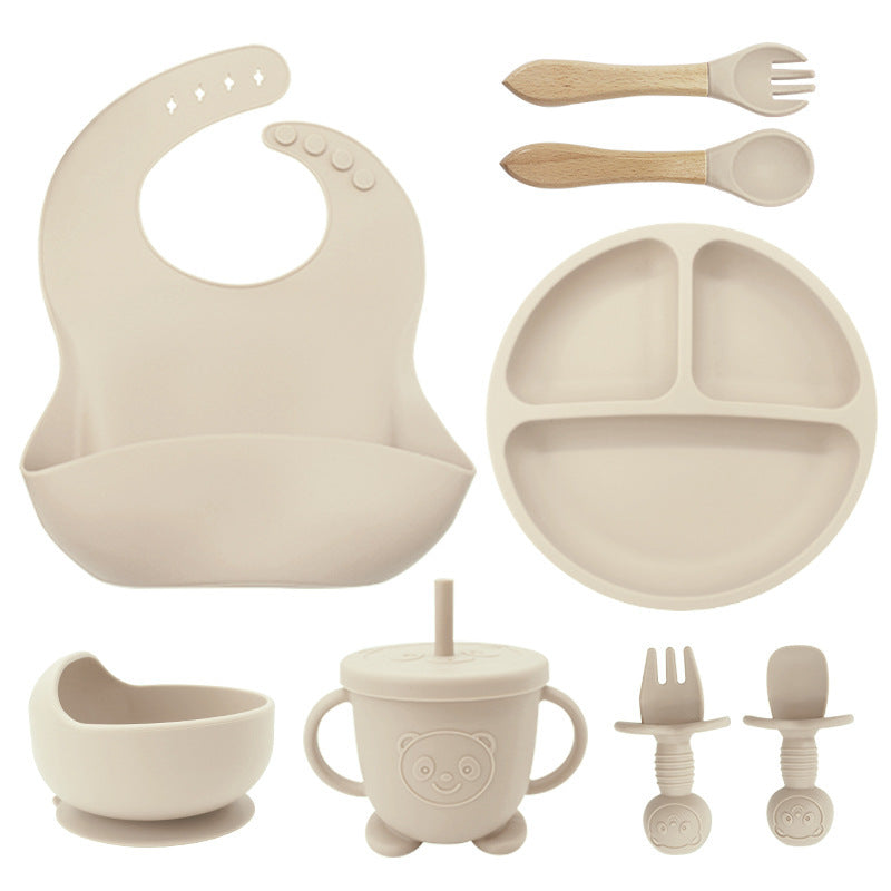 8-Piece Baby Silicone Feeding & Tableware Set