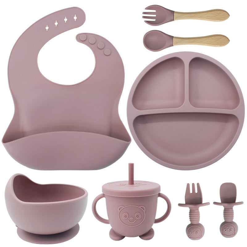 8-Piece Baby Silicone Feeding & Tableware Set