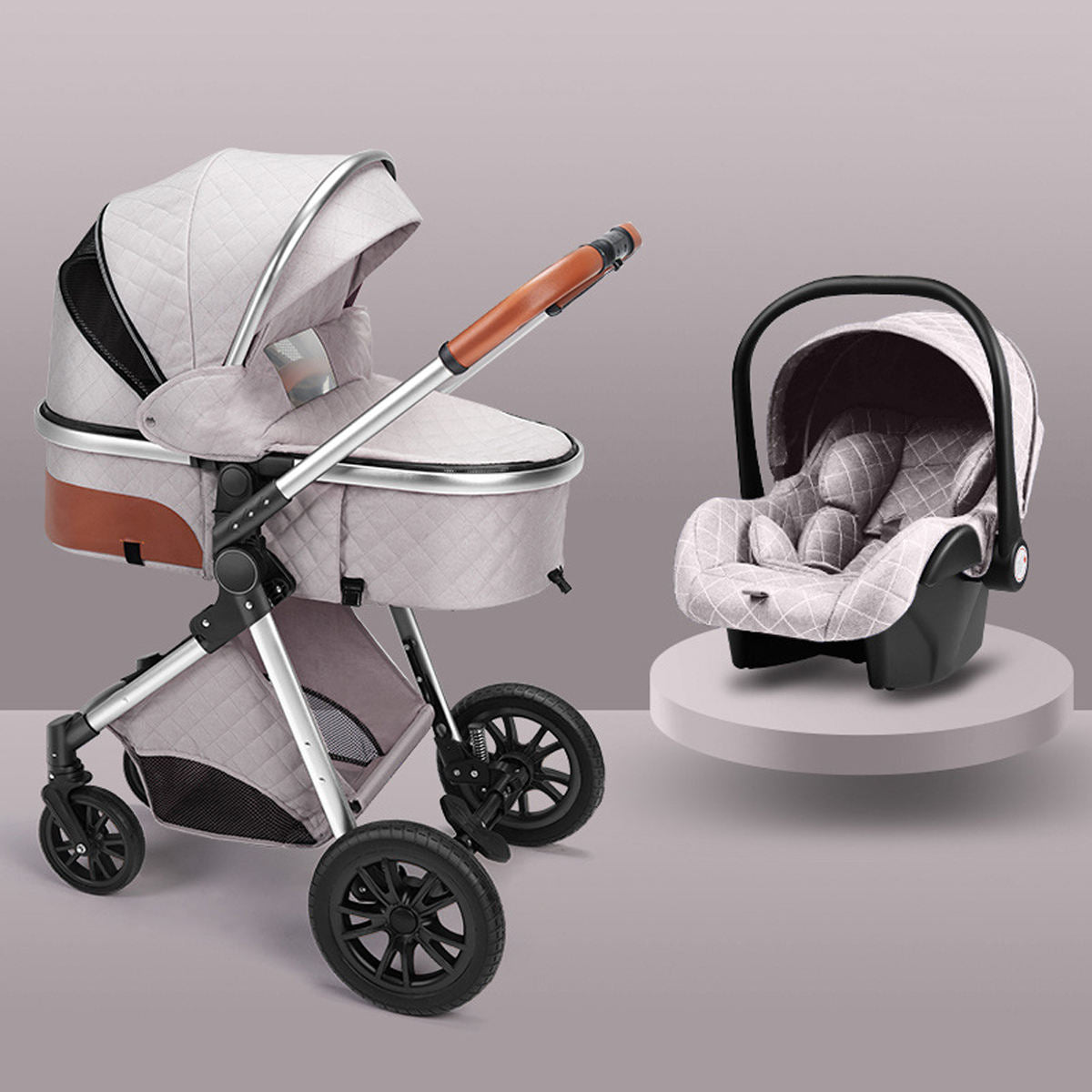 High-Landscape 2-Way Foldable Baby Stroller