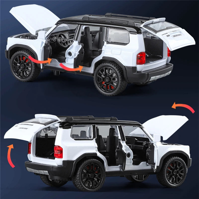 1:32 Prado Alloy Sound & Light Simulation SUV Toy Car