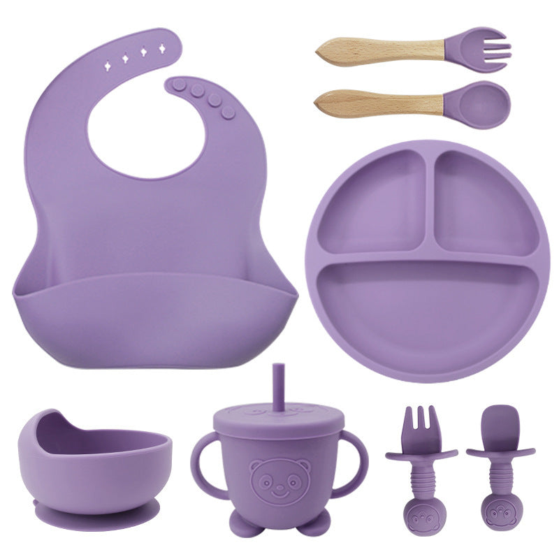 8-Piece Baby Silicone Feeding & Tableware Set