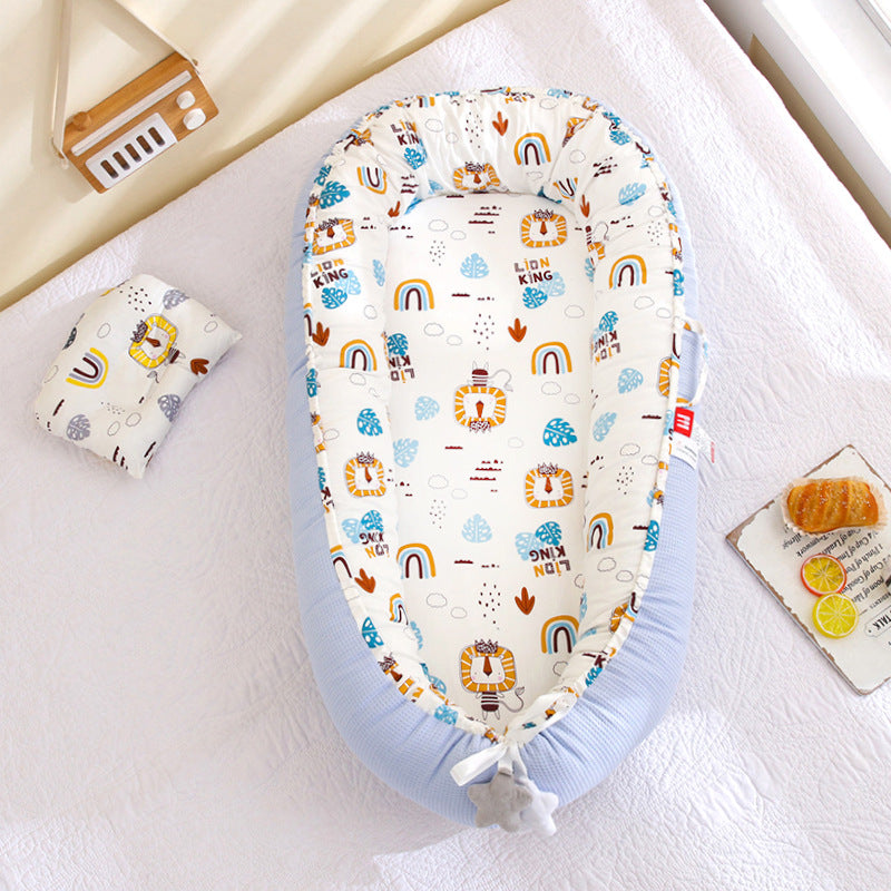 Portable Foldable Baby Crib with Removable & Washable Design