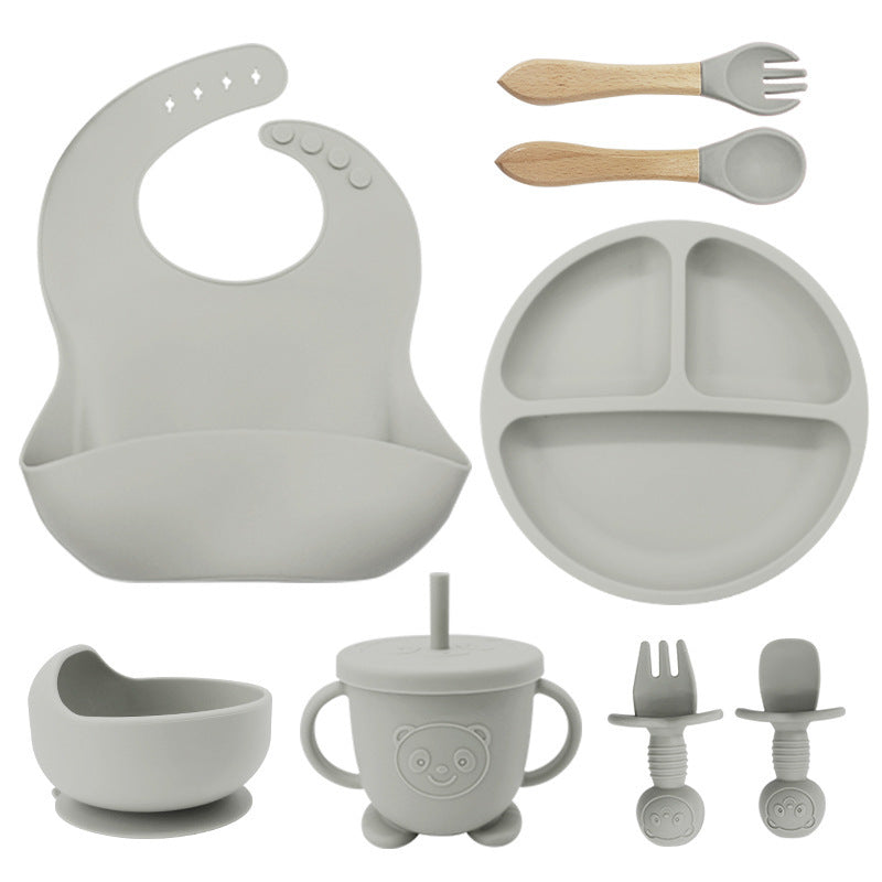 8-Piece Baby Silicone Feeding & Tableware Set