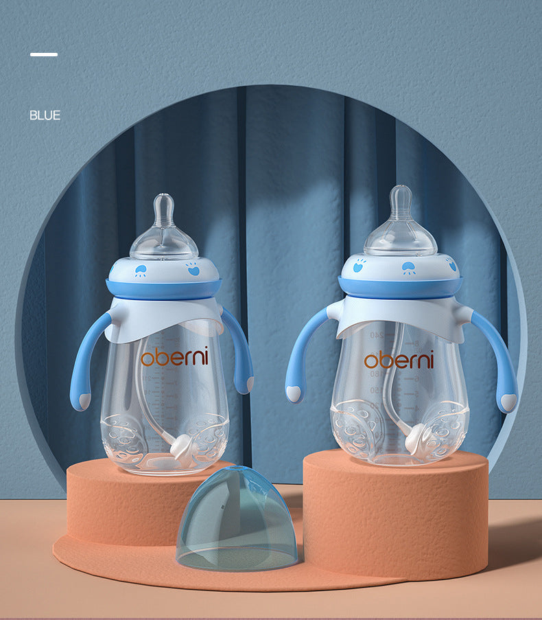 Baby Drop-Resistant Training Bottle or Durable PP & Silicone Baby Bottle