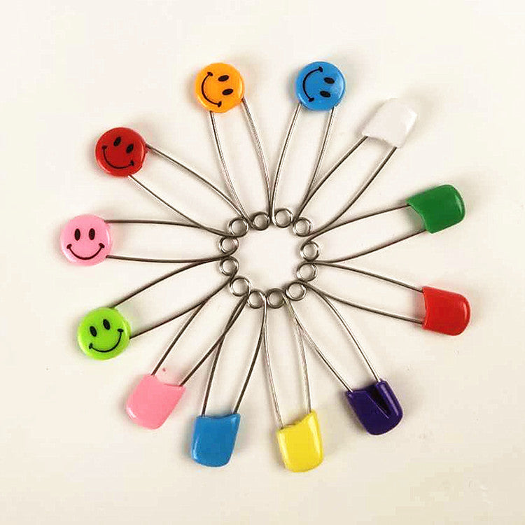 Smiley Baby & Child Safety Pins