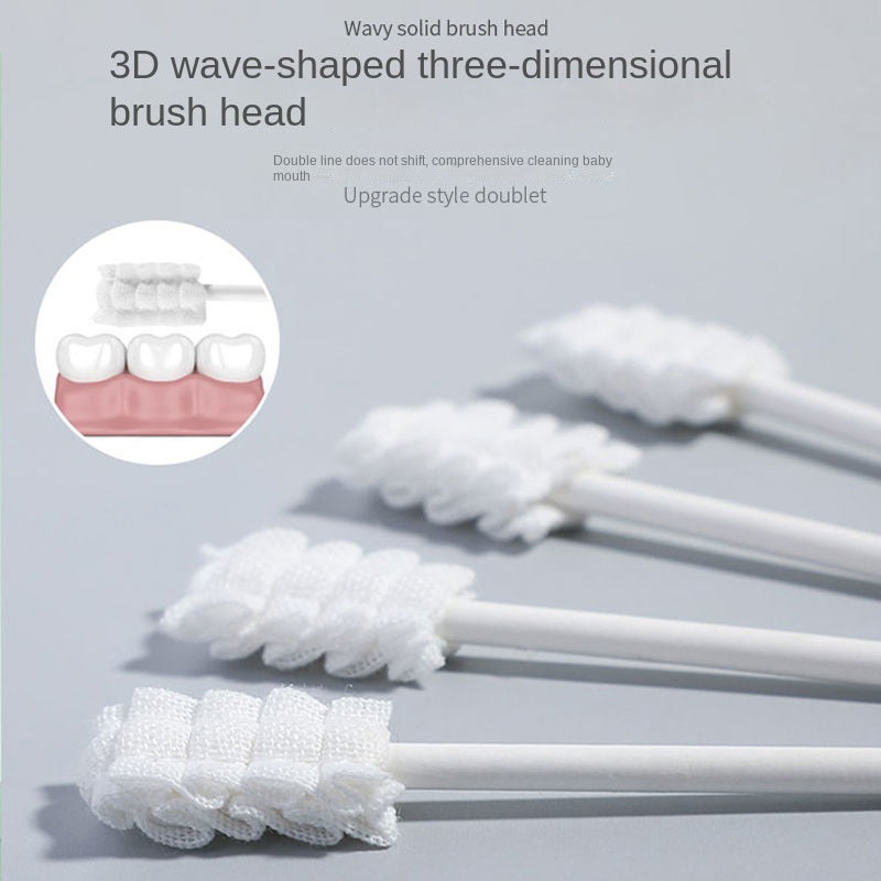 Baby Oral Cleaner Soft Gauze Toothbrush and Tongue Cleaner, 30 Pack