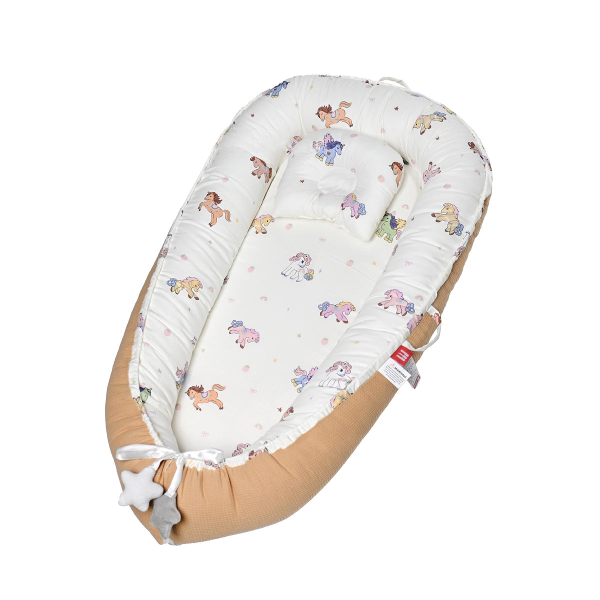 Portable Foldable Baby Crib with Removable & Washable Design