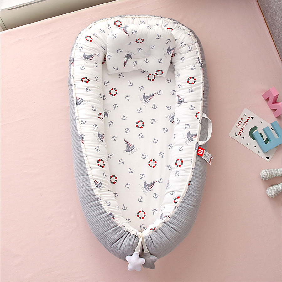 Portable Foldable Baby Crib with Removable & Washable Design