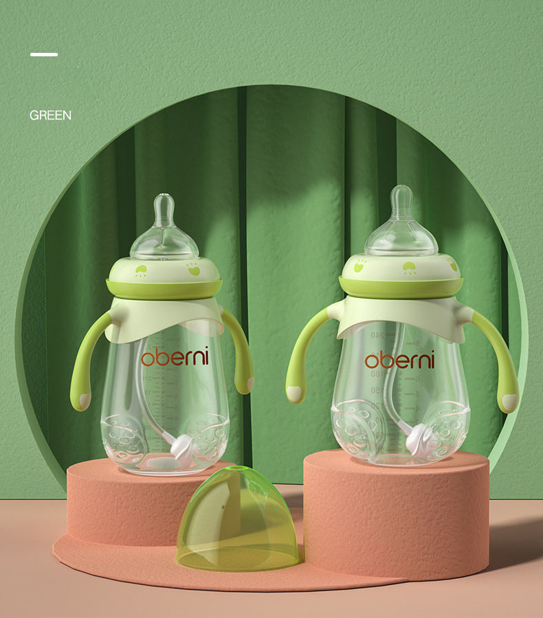 Baby Drop-Resistant Training Bottle or Durable PP & Silicone Baby Bottle