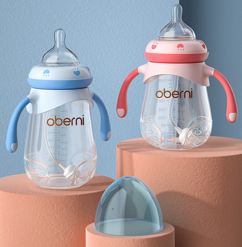 Baby Drop-Resistant Training Bottle or Durable PP & Silicone Baby Bottle