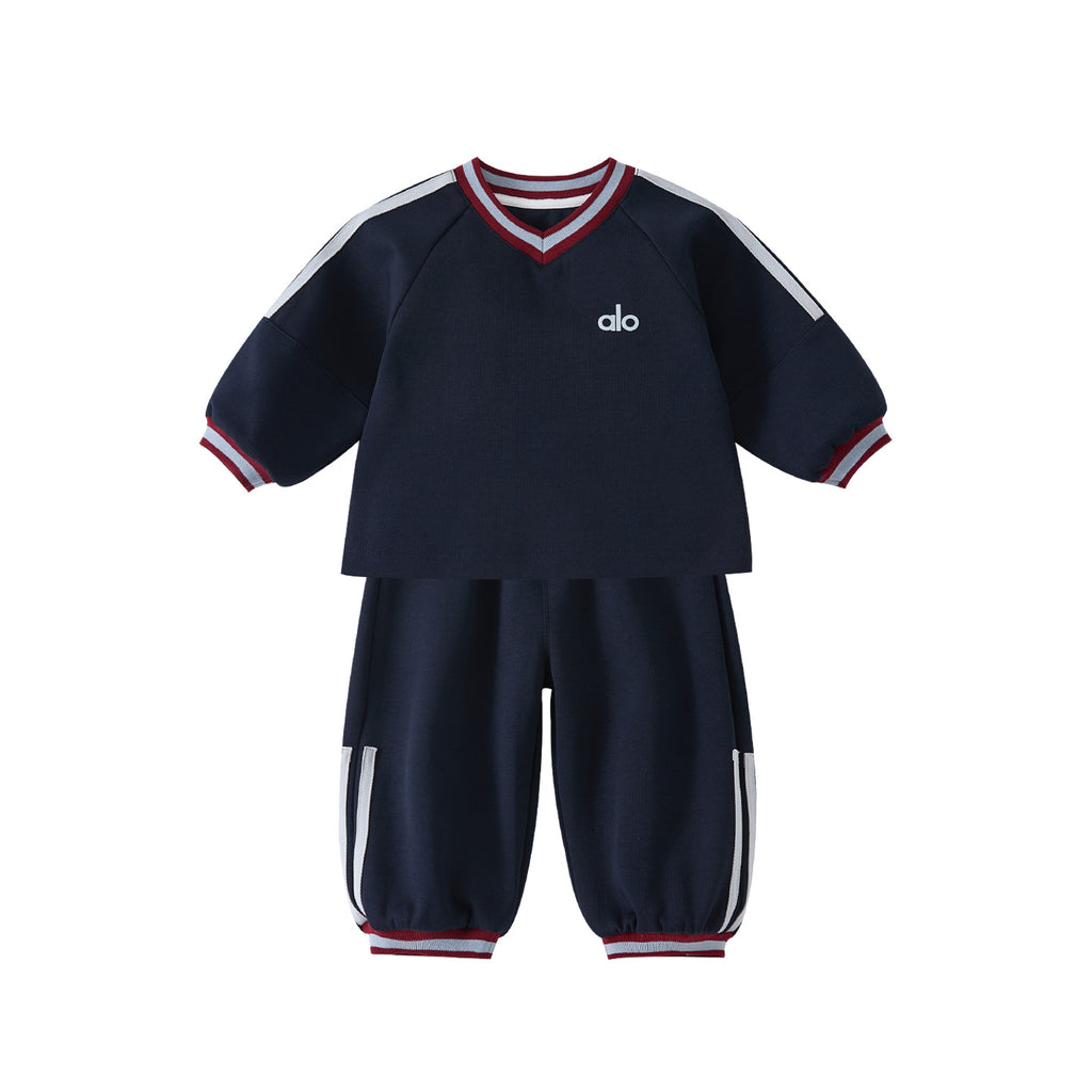Toddler Boys Ribbon Sport Two-Piece Outfit Set