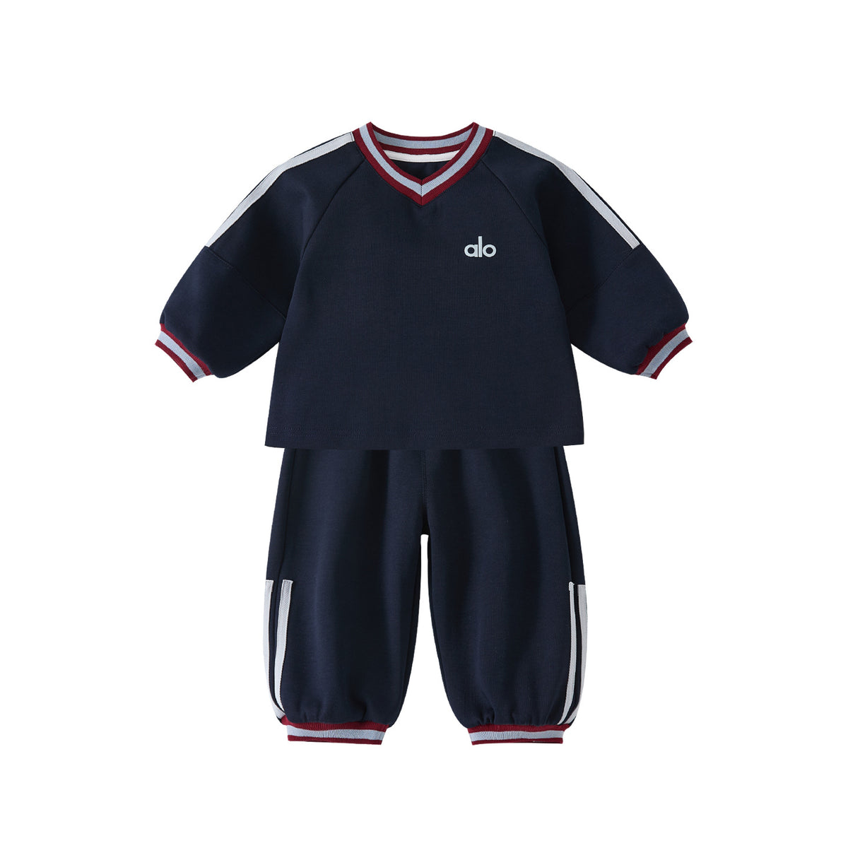 Toddler Boys Ribbon Sport Two-Piece Outfit Set