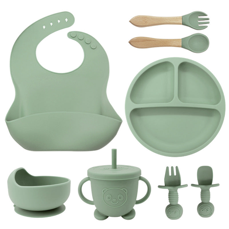 8-Piece Baby Silicone Feeding & Tableware Set