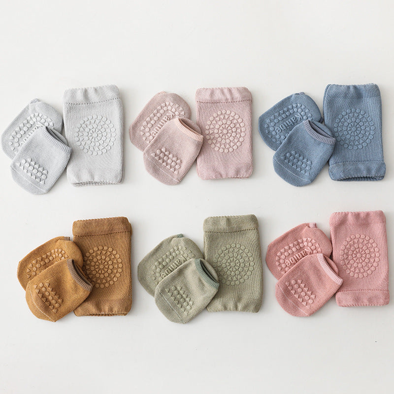 Baby Non-Slip Knee Pad Crawling Socks Set