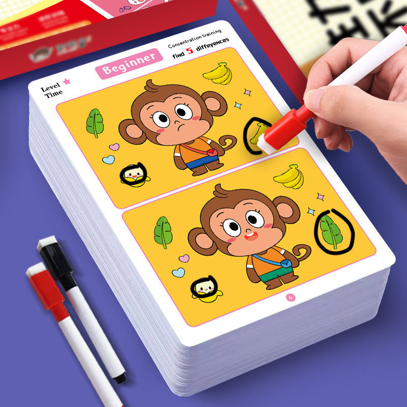 Spot the Difference Educational Card Game