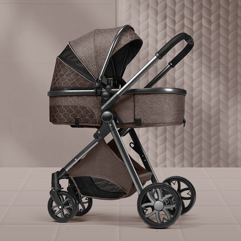 High-Landscape 2-Way Foldable Baby Stroller