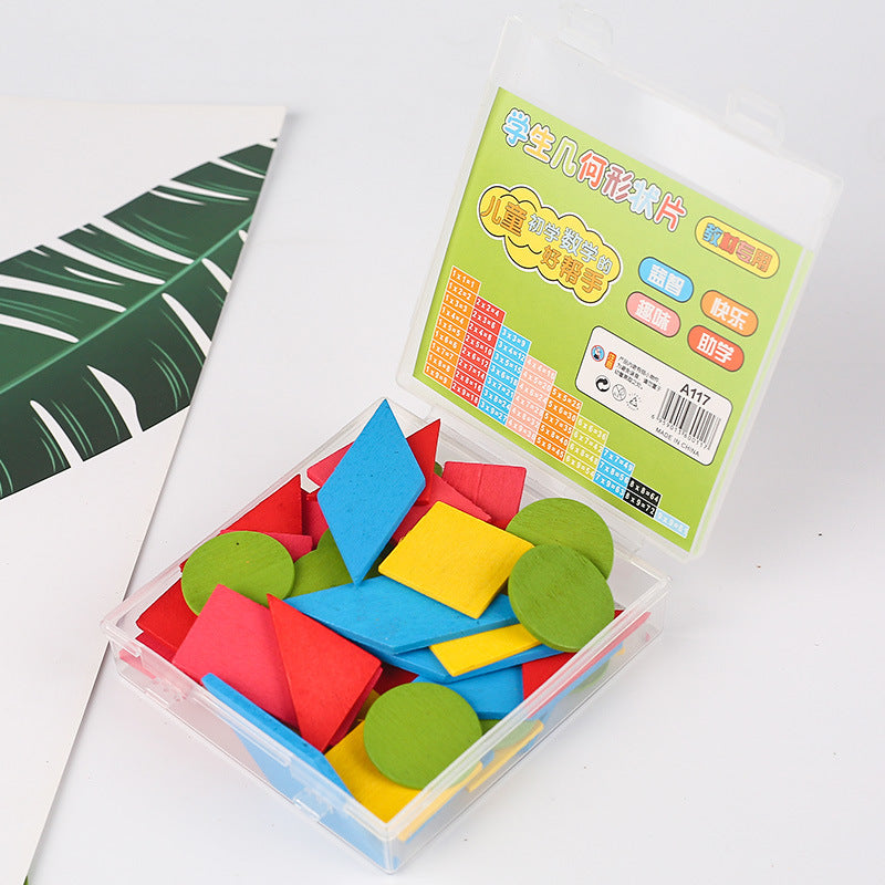 GeoSmart Wooden Geometry Puzzle Set