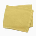Personalized Knitted Baby Blanket with Embroidered Name & Bear