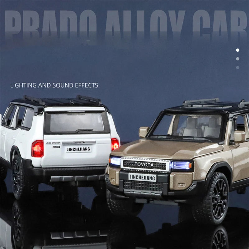 1:32 Prado Alloy Sound & Light Simulation SUV Toy Car