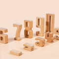 Montessori Wooden Number Building Blocks for Kids