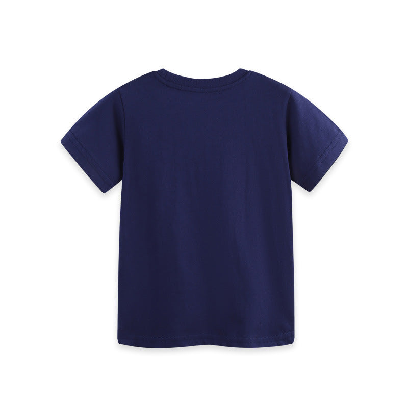 Little Explorer Boys' Cartoon Cotton Summer T-Shirt