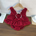 Sweet Bow Strap Girls Dress